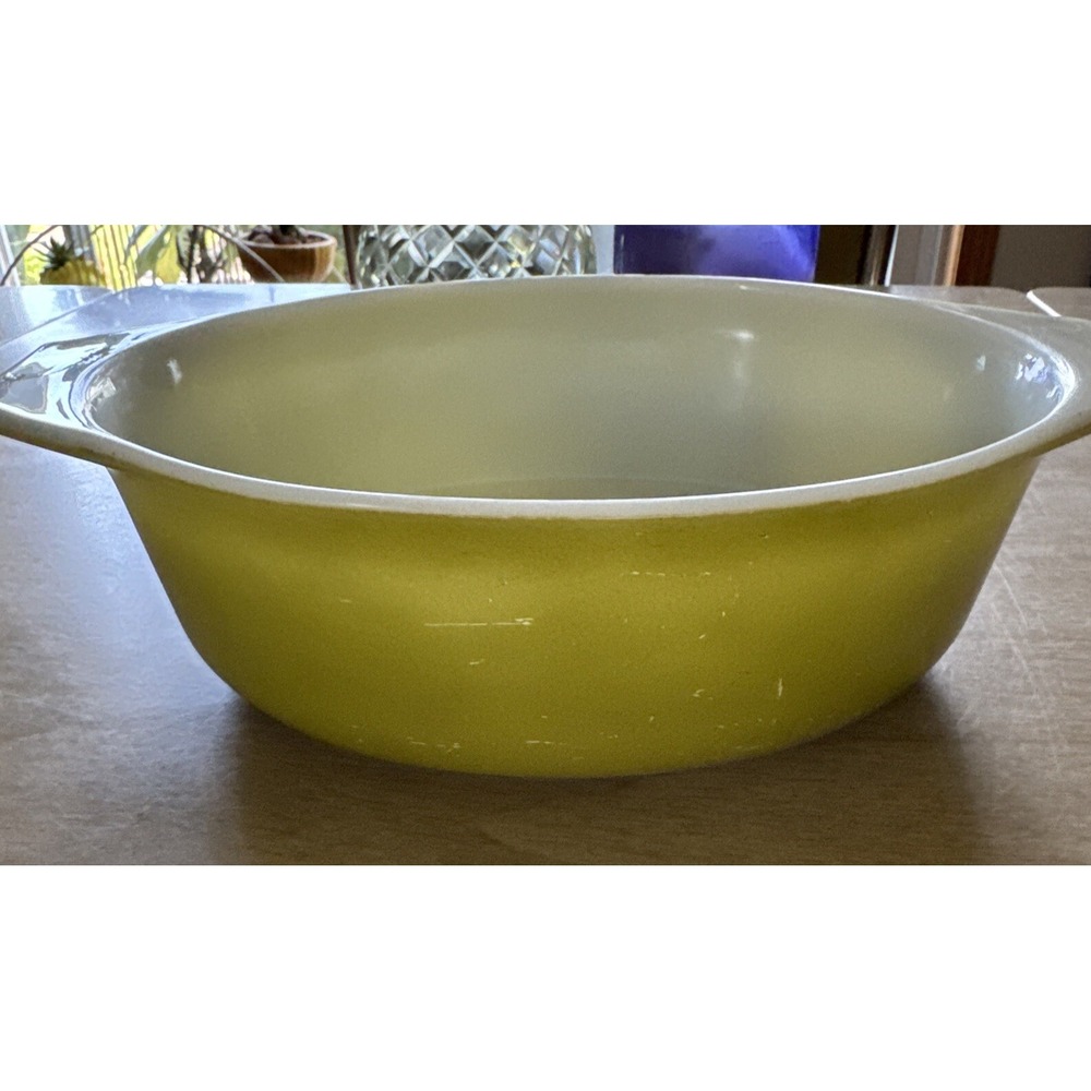 Vintage Pyrex Avocado Green 1 1/2 Qt Oval Ovenware Casserole Dish NO LID